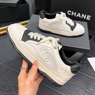 Xiaoxiangfeng Real Soft Leather Little White Shoes Women's Summer 2025 New Versatile Platform Dad Shoes Silver Sports Shoes