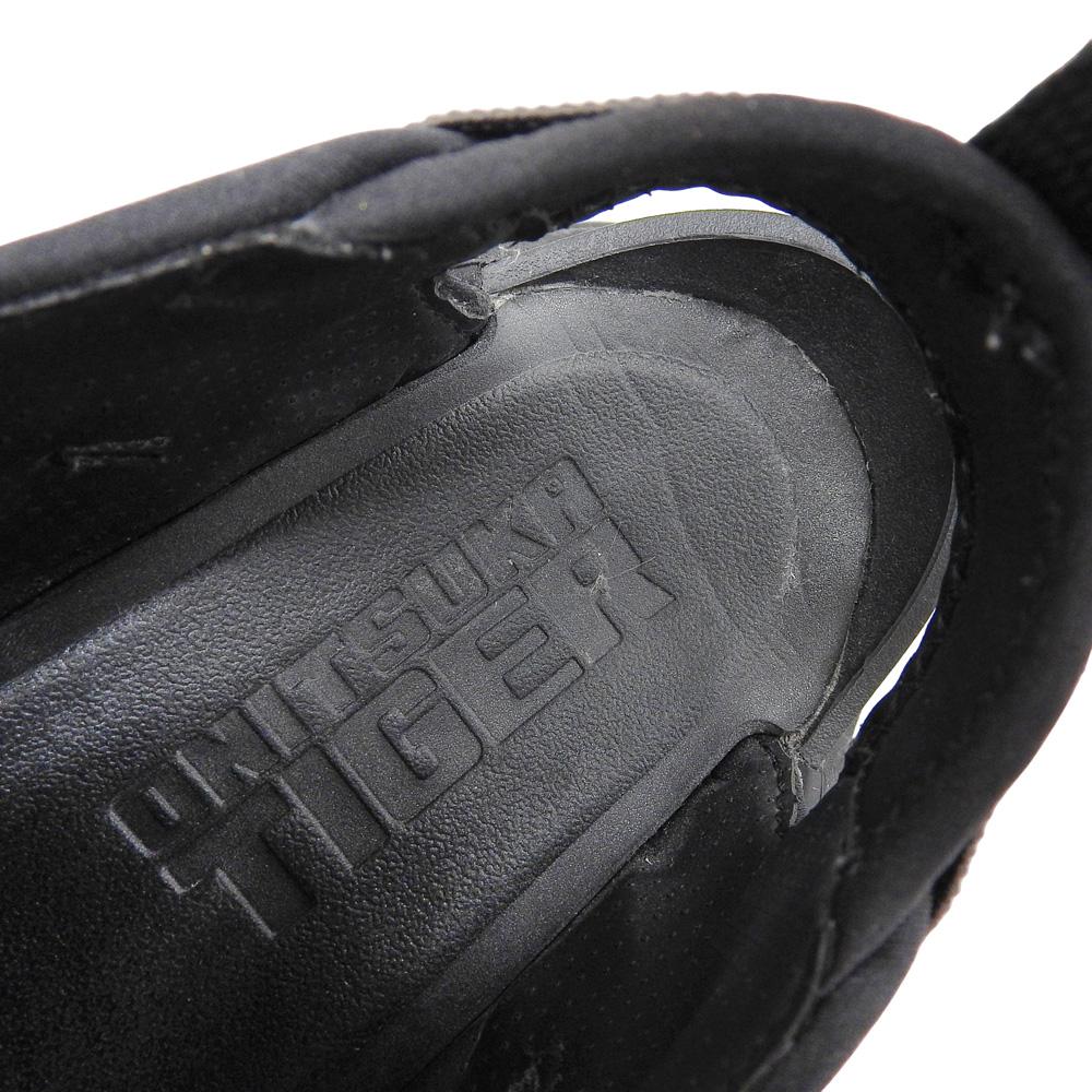 ONITSUKA TIGER DENTIGRE CAGE Women's Leather Sneaker Sandals, Black, 9.1 Inches, 1183C189 Shoes 5(US) blackUsed