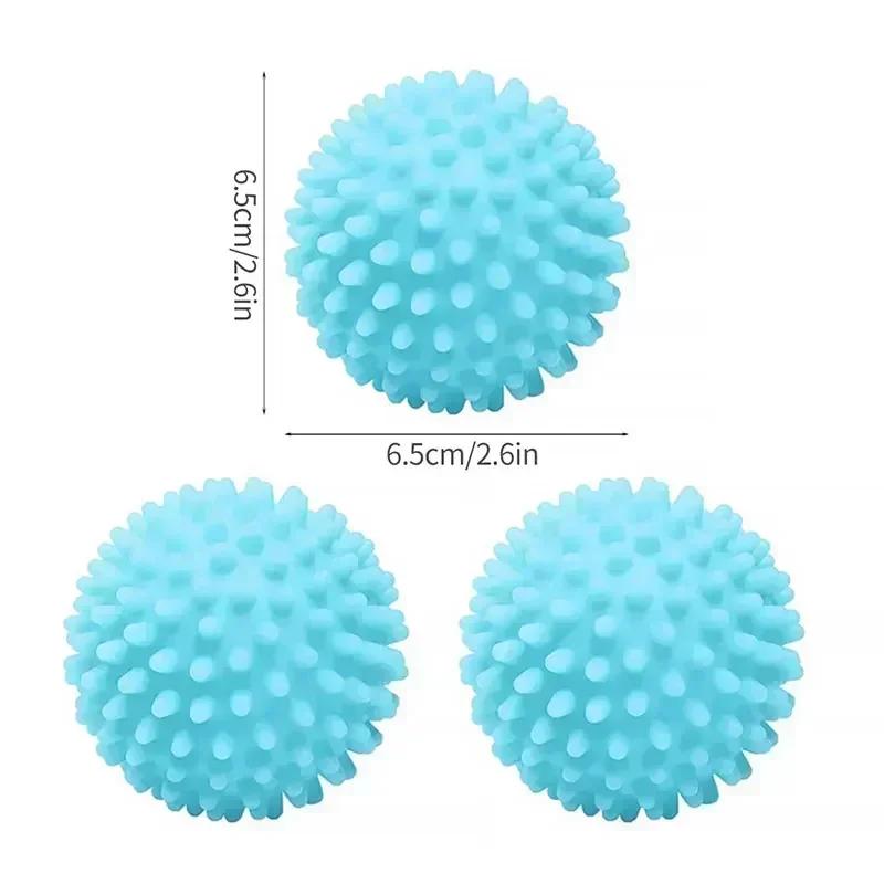 3/2/1pcs Reusable Laundry Balls PVC Dryer Ball Washing Machine Fabric Softener Clothes Cleaning Tool