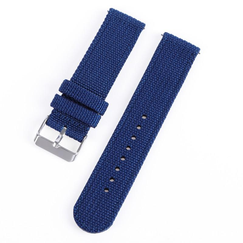 

Quick Release Nylon Canvas Watch Strap for Huawei Watch 2 Pro - Available in 18/20/22/24mm Sizes 18mm синій