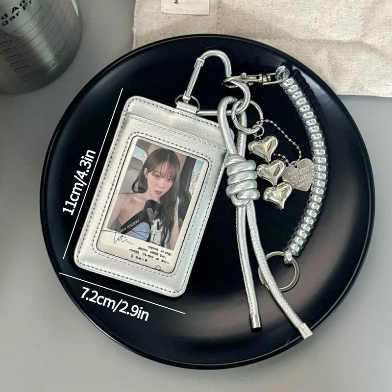Binder Photocard Holder Cute Keychain Photo Card Case Idol Cards Collect Book Picture Frame Photocard Stuff