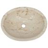 Vidaxl Sink, Cream, 53X40X15 Cm, Marble