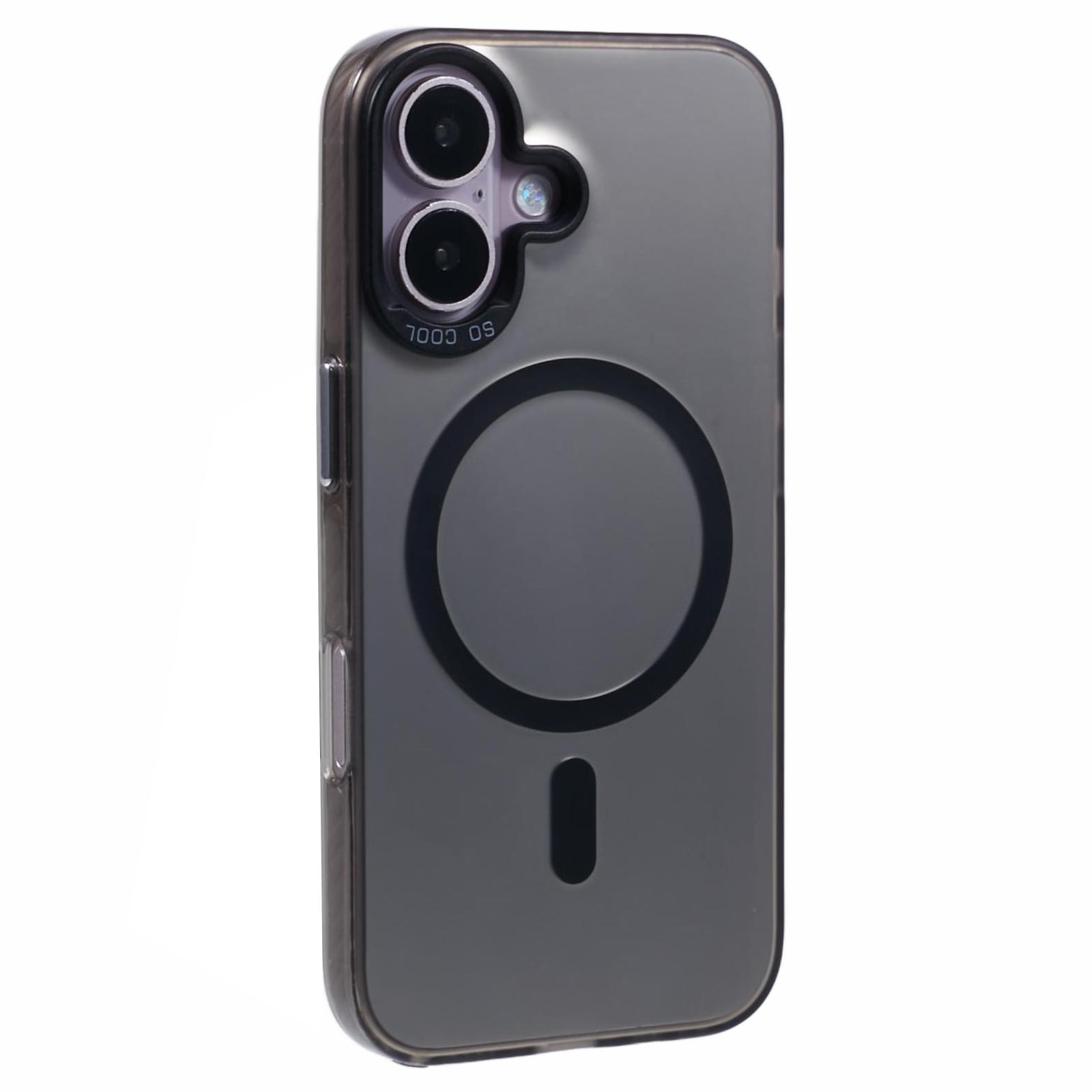 

For iPhone 16 Plus Case Compatible with MagSafe Laser Effect TPU+Acrylic Phone Cover A