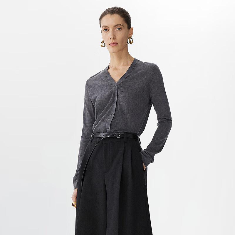 JNBY 2025 Spring Wool Blend Knit Cardigan