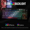 MechLands Vibe75 Wireless Gaming Keyboard with Replaceable Screen Creamy Mechanical Gasket RGB 75% Module, Hot-Swap Support, Keyboard, Structure,