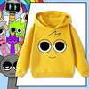 Music Rhythm Box Peripheral Children's Hoodie Sweatshirt Boy and Girl Clothing Autumn and Winter Warm Children's Clothes