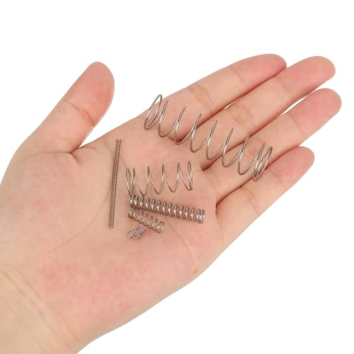 uxcell Compression Springs, 304 Stainless Steel, 4mm Outer Diameter, 0.5mm Wire Diameter, 15mm Length, Silver Tone, Pack of 10