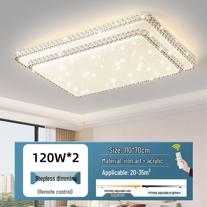 Ultra-bright Modern LED Crystal Ceiling Light for Bedroom and Living Room