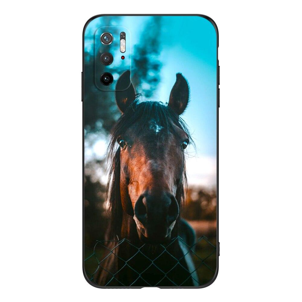 For Poco M3 Pro 5G Case 6.5" Xiaomi Redmi Note 10 5G Phone Back Cover Bumper POCOPHONE Black Tpu Case Lion Wolf Tiger Dragon