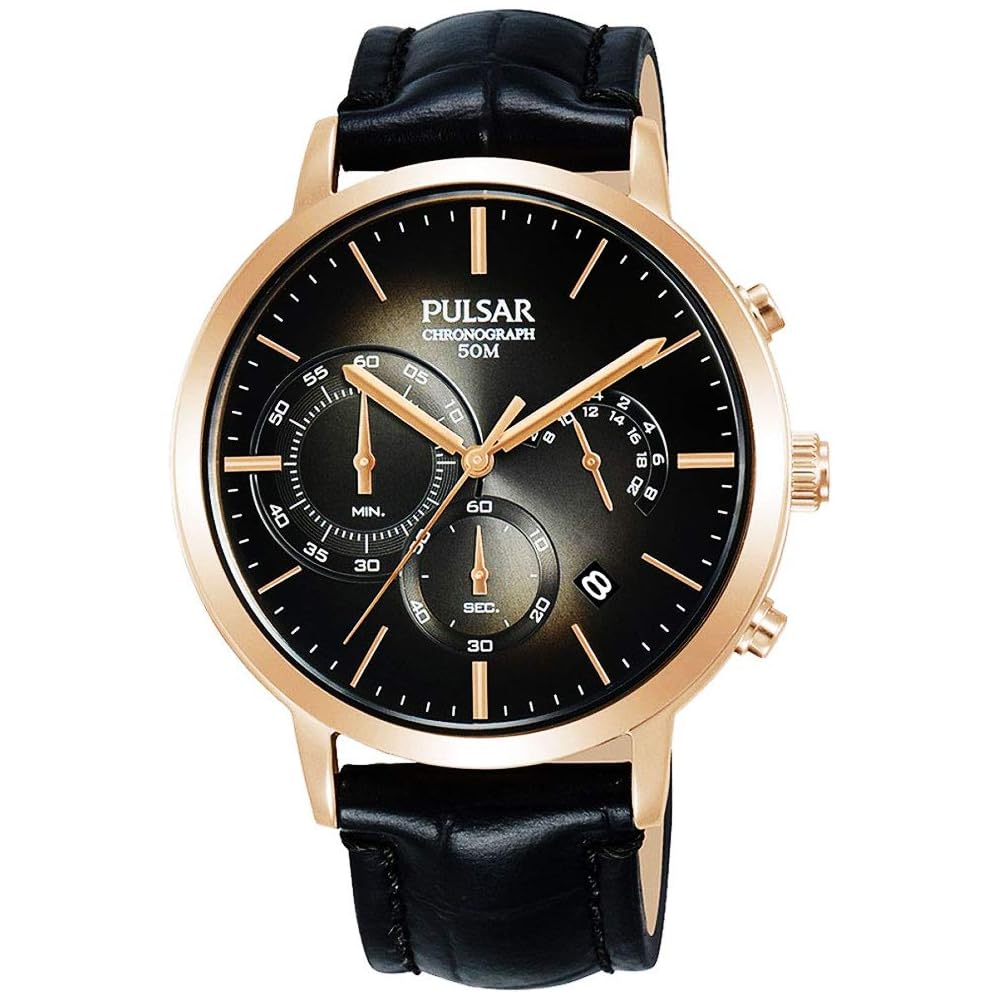 Хронограф Seiko Pulsar PT3992X1 с салфеткой из микрофибры 13x13 см, водостойкий, браслет из нержавеющей стали