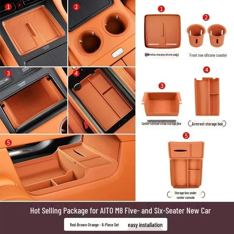 AITO M8 Wireless Charging Anti-Slip Silicone Pad for Car Interior
