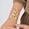 Colorful Cubic Zirconia Bracelet for Women Adjustable Bangle,Elephant Heart Cross Charms Fashion Handmade Jewelry