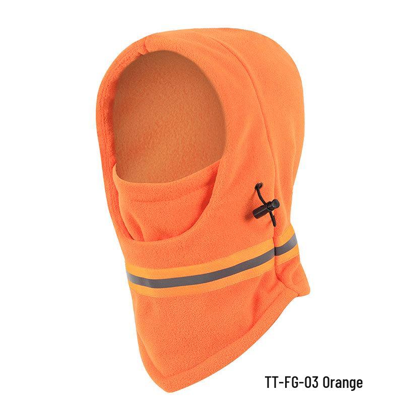 Velvet Lined Reflective Ski Mask and Neck Guard for Autumn/Winter Riding