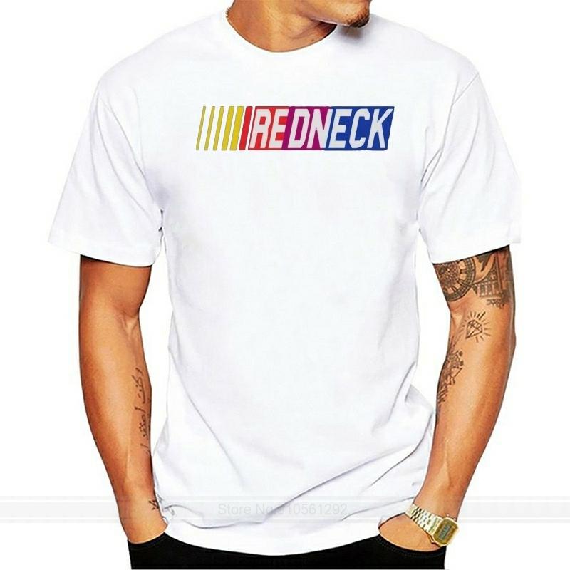 Auto Racing Las Vegas Redneck BLACK Printed Cotton T-shirt Male Brand Teeshirt Men Summer Cotton T Shirt