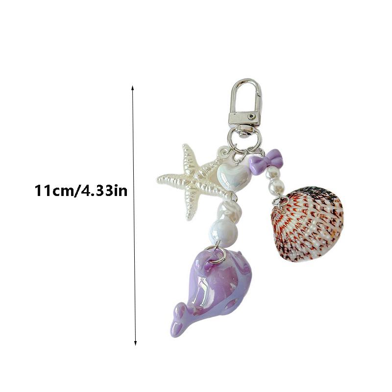 Ocean Pearls Shells Bag Pendants Bead Beads Mini Dolphin Bags Hanging Charm Bag