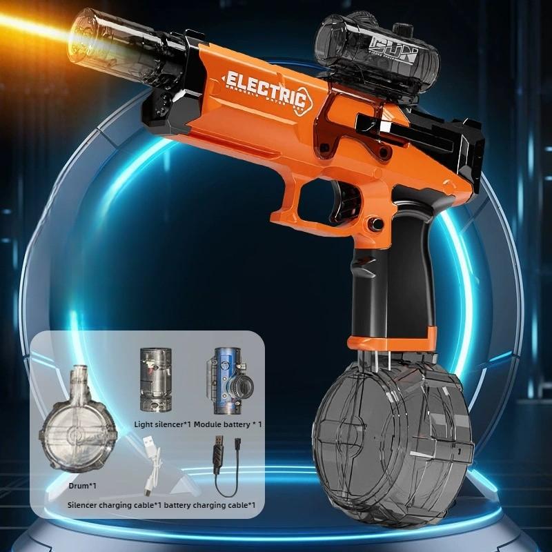 Kids Electric Water Gun Toys Artificial Flame High Stress Fights Game Summer Outdoor Beach Swimming Pool Toys For Kids Present