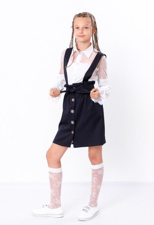 

Дівчачий сарафан – Висока талія та передня блискавка, Демісезонний, 6218-080 HC 152 безодня