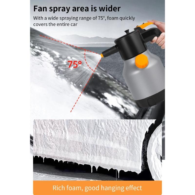 Electric Liquid Applicator For Car Washing And Home Cleaning With 2600mAh Battery And 1.7L Capacity