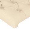 LED Headboard Cream 180x7x78 88 cm Fabric
