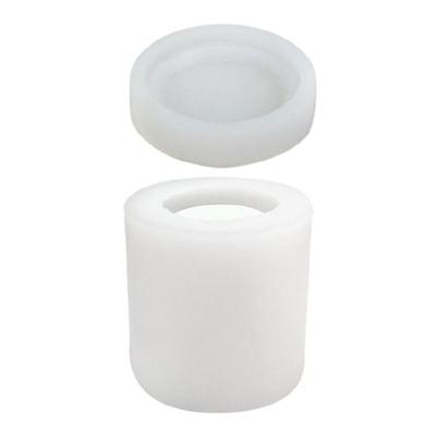 Cylinder Silicone Crafts Mould, 3D Geometric Candle Mold Candle Decorations Tool