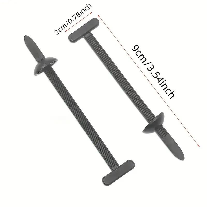 120 STÜCKE Multifunktionale Kabelbinder-Befestigungsnägel, Langlebige Nylon-Kabelbinderklemmen - Selbstsicherndes Reißverschluss-Haltebolzen- und Knopfdesign