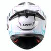 Motorcycle Helmet White Track Men's Helmet Locomotive Full Helmet Unisex Four Seasons Double Lenses