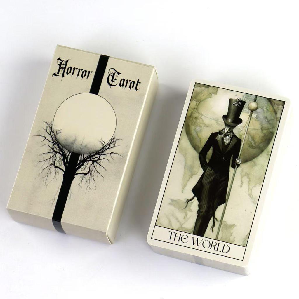Gothic Tarot Horror Style 78 Rider Waite Cards 10.3*6cm Embark on An Eerie Journey Card Deck