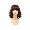 All-wig Lollipop Wave Bob Heat-resistant Maroon Brown