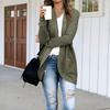 Women's Solid-color Fashionable Long-sleeved Top Coat