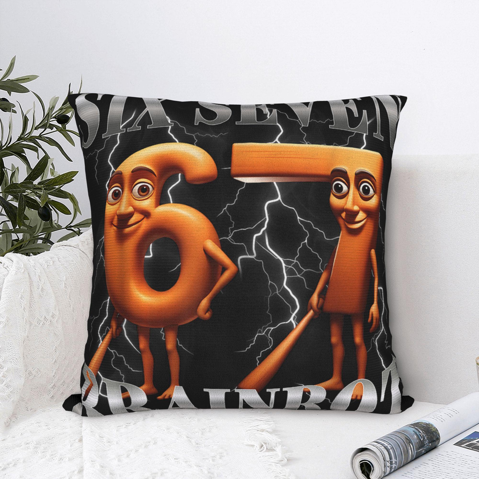 Fine Glasses Unisex Tung Tung Sahur Italian Pillow Cover Comfy Cushion Cover Cute Funny Pillow Case For Sofa Bedroom Home Decor