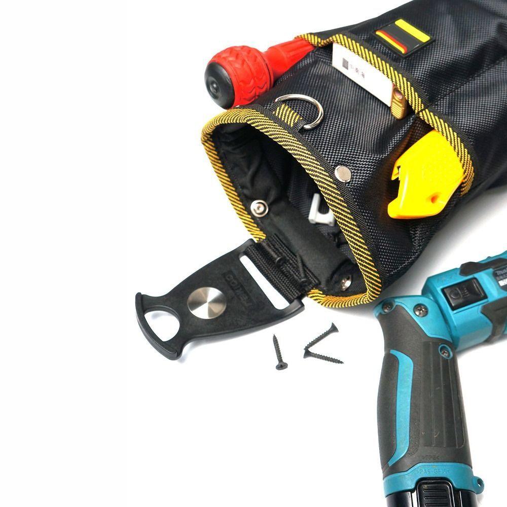 Removable Electrician Tools Storage Bag Waist Hanging Nail Bag Nylon Tool Waist Bag  Parts Bag