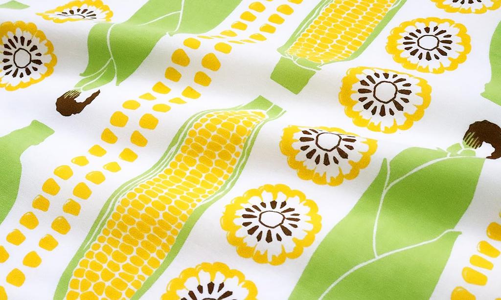 Dyeing Anbo Hand Towel Corn Authentic Dyed Cotton Tokuoka Made in Japan 35cm x 100cm "It's Season" 100%