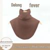 Unisex High-Neck Fleece Collar: Neck Warmer & Support for Hoodies, Autumn/Winter Wear