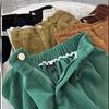 Women's High-Waist Retro Corduroy Shorts A-line Slimming Casual Wide-Leg, Petite Fit for 2025 Autumn/Winter Collection