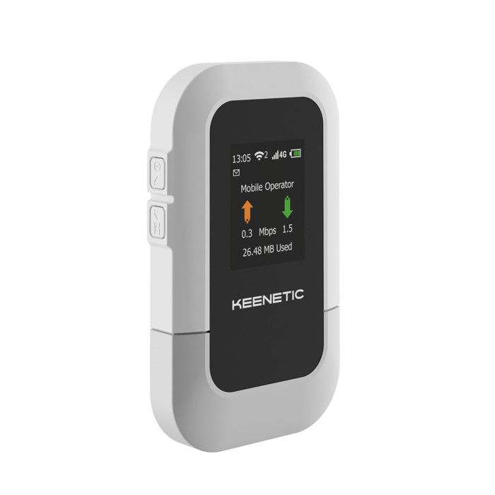 KEENETIC Router Wi-Fi 6 Portatile 4G KN-5110-01-EU con Batteria 3000 mAh