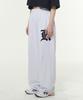 TAKEASY Women'S R Logo Wide Pants (White Melange)