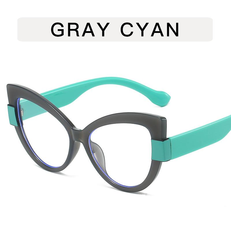 New in Cat Eye Optical Glasses Women Oversized Prescription Glasses Hyperopia Reading Glasses Anti Blue Light Computer Glasses