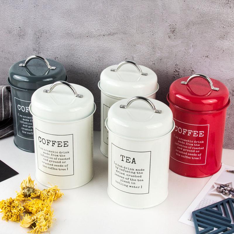 European-Style Sealed Can for Milk Powder, Coffee, Tea, Candy, or Mask Powder with Sealing Ring – Ideal for Model Room Shooting.