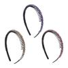 Plastic Rhinestone Headband with Toothed Hair Hoop Sweet Thin Hairband  Make Up