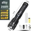 High Brightness P50 Telescopic Zoom Multi-functional Outdoor Emergency Flashlight