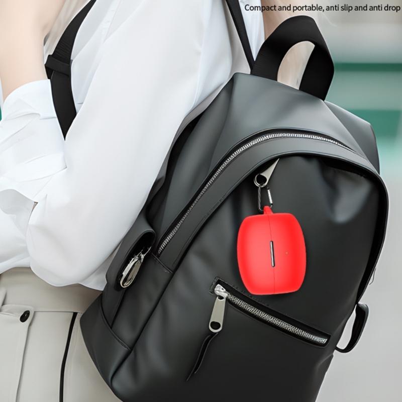 Waterproof Silicone Cover For Wireless Earbuds AntiDrop Protections Multiple Color Portable Hook Included