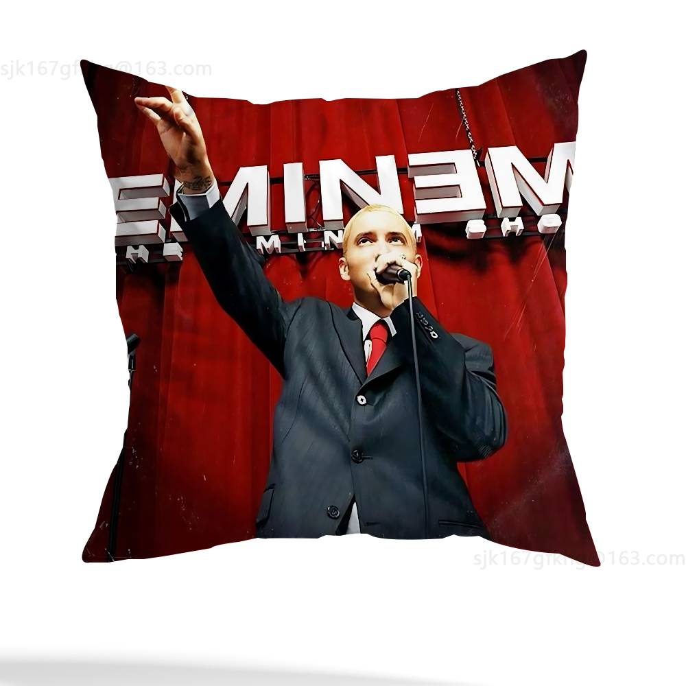 E-Eminem Music Pillow Case Pillow Case Living Room Sofa Cushion Cover Suitable For Home Bedroom Room Decoration