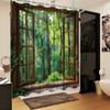 Forest View Window Shower Curtain - Multi-Style Bath Decor, Perfect for Those Who Love Nature-Inspired and Practical Designs