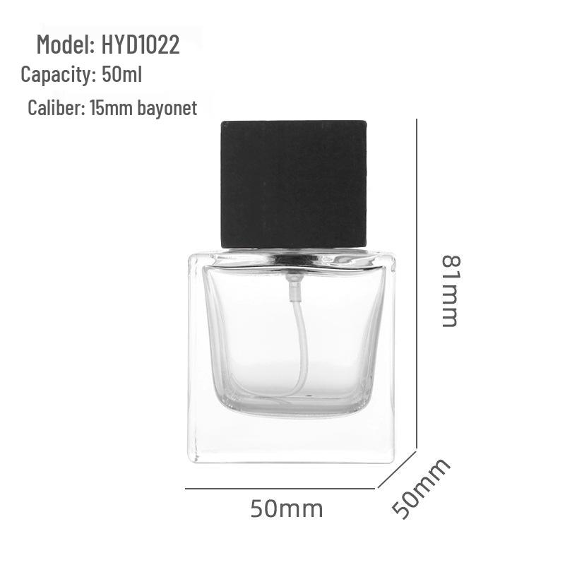 Transparent Glass Perfume Spray Bottle - Refillable Cosmetic Sprayer