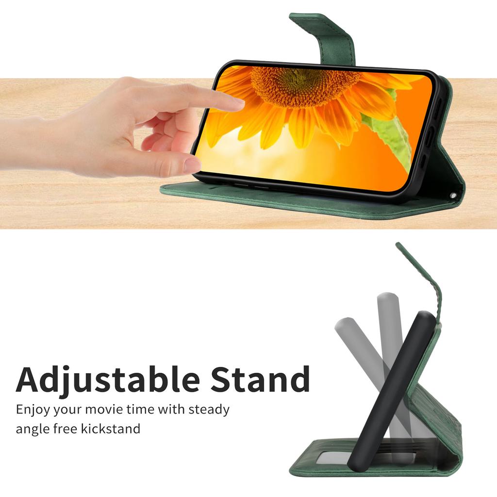 For Oppo A5 5G Case Sunflower Imprint Leather Wallet Phone Cover with Wrist Strap