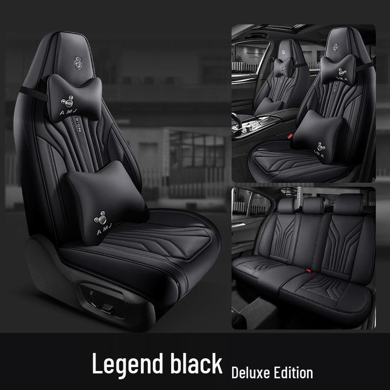Leather Headrest Car Seat Cushion for BYD Dolphin, Song, Qin Plus DMi Pro EV - Universal Fit