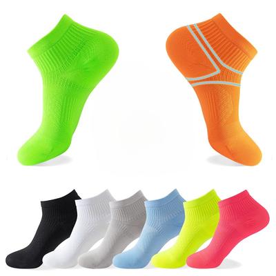 Radfahren Socken Laufen Frühling Mesh Anti-Geruch Bootssocken Einfarbig Paar Socken Kurz Lässig Sportsocken