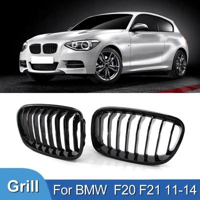 Pro BMW řady 1 F20 F21 116i 118i Mřížka do auta Přední Mřížka Mřížky na ledviny Lesklá černá Závodní gril 2011-2014 Příslušenství