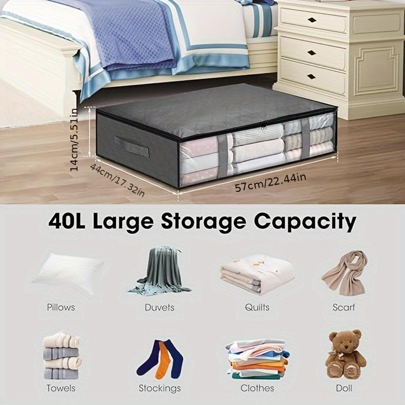 Non-Woven Underbed Storage Bag Foldable Clothes Duvet Pillow Clothes Quilt Storage Organizer Sundries Storage Bag