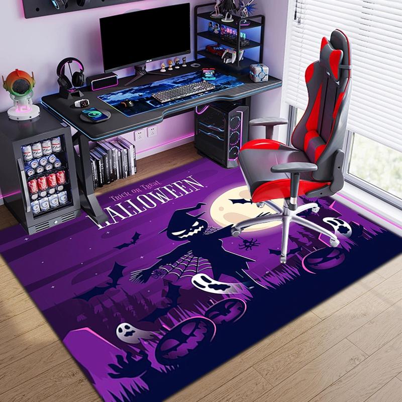 1PC Halloween theme Rug - home decoration Carpet For Living Room Bedroom Flooring Computer Chair Area Rug